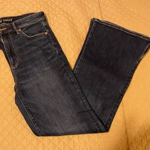 American eagle super hi rise flare jeans 12 regular next level stretch
